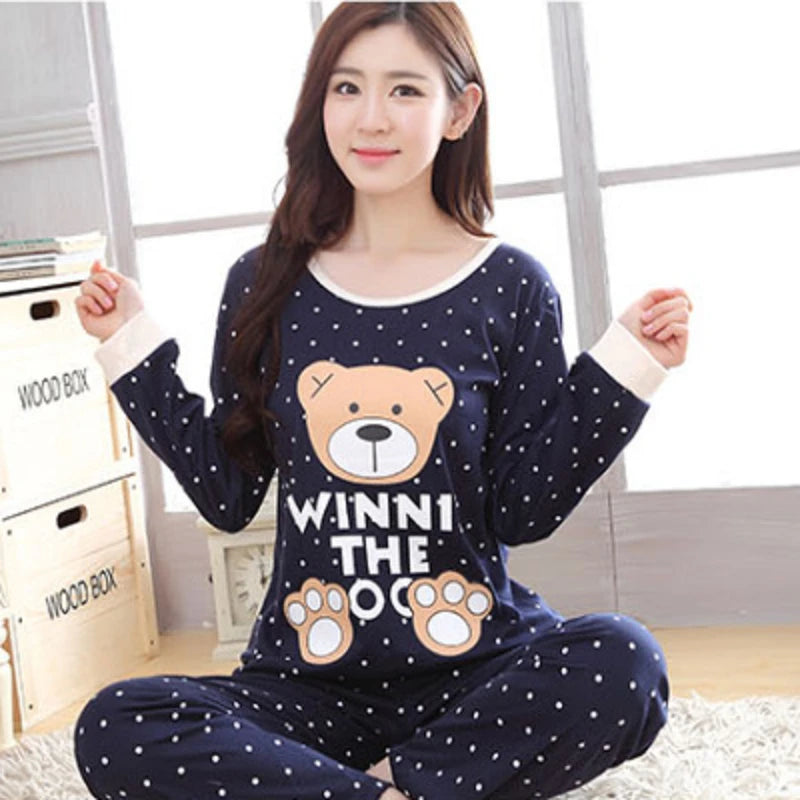 Autumn Thin 2pieces Pyjamas - Unisex Vogue