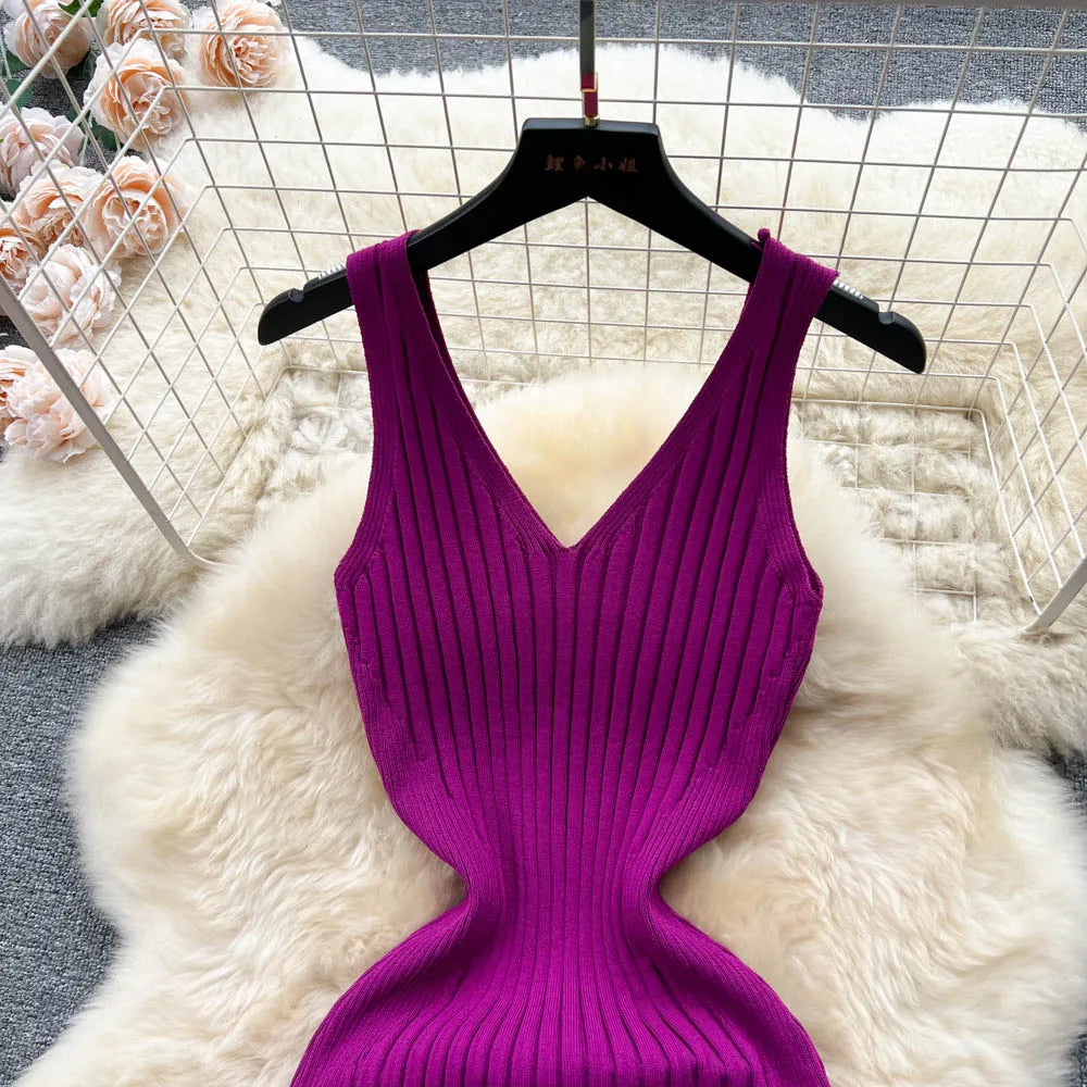 Chic Fashion Sexy Knitted Dress - Unisex Vogue