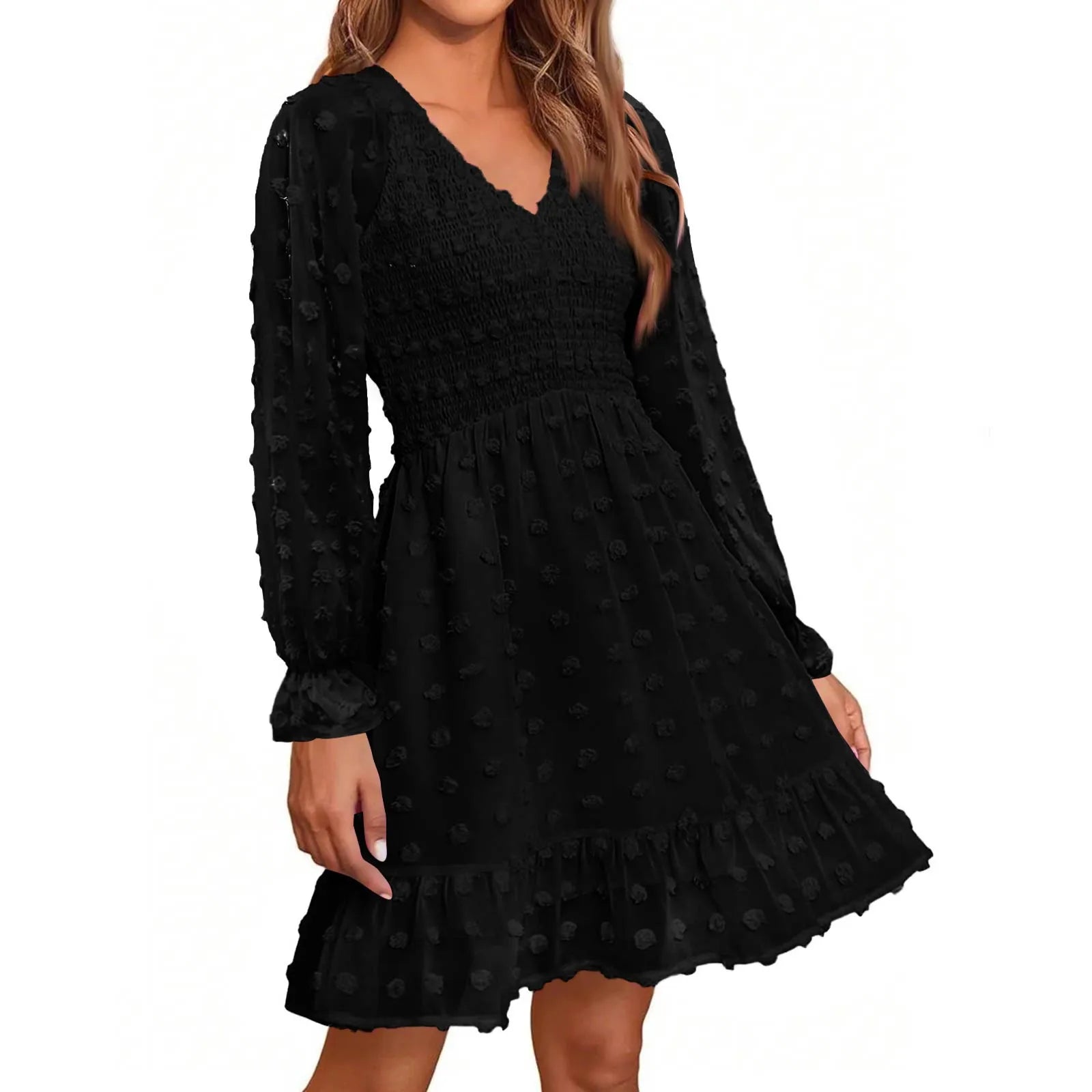 Women's V Neck Casual Vacation Dress - Unisex Vogue