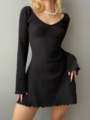 Knitting Elegant Dress For Women - Unisex Vogue