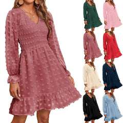 Women's V Neck Casual Vacation Dress - Unisex Vogue