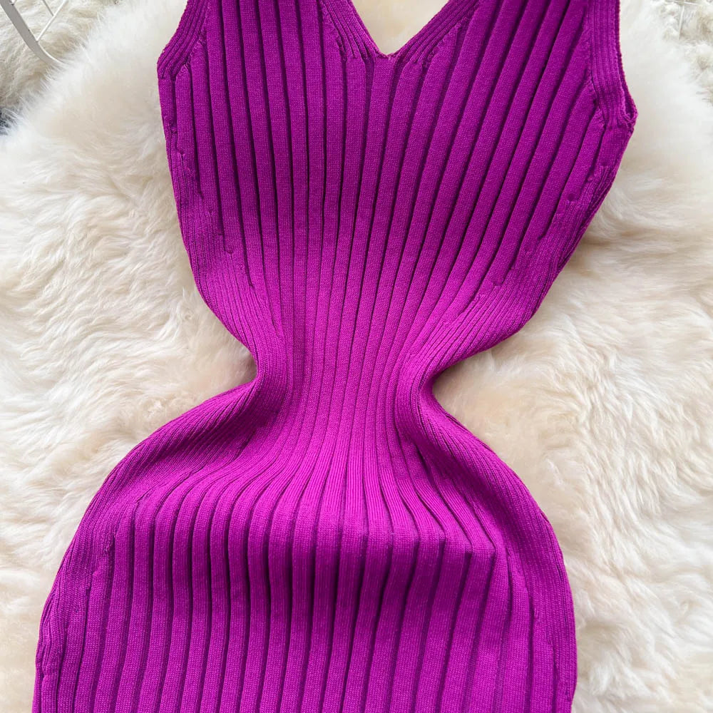 Chic Fashion Sexy Knitted Dress - Unisex Vogue