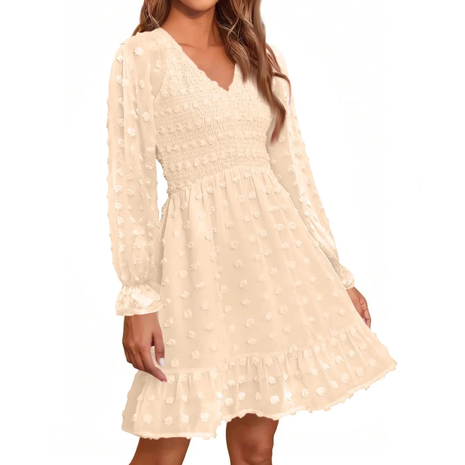 Women's V Neck Casual Vacation Dress - Unisex Vogue