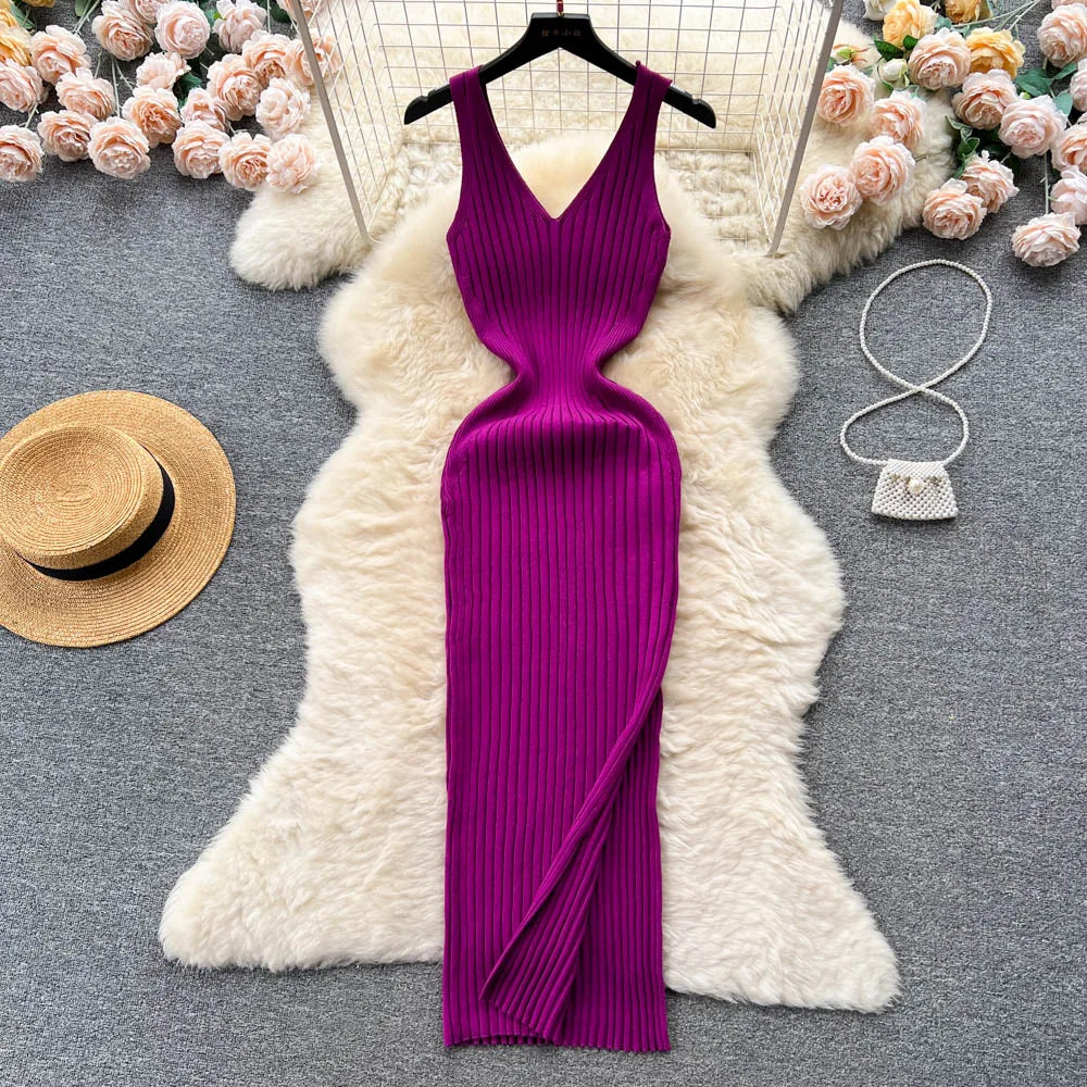 Chic Fashion Sexy Knitted Dress - Unisex Vogue