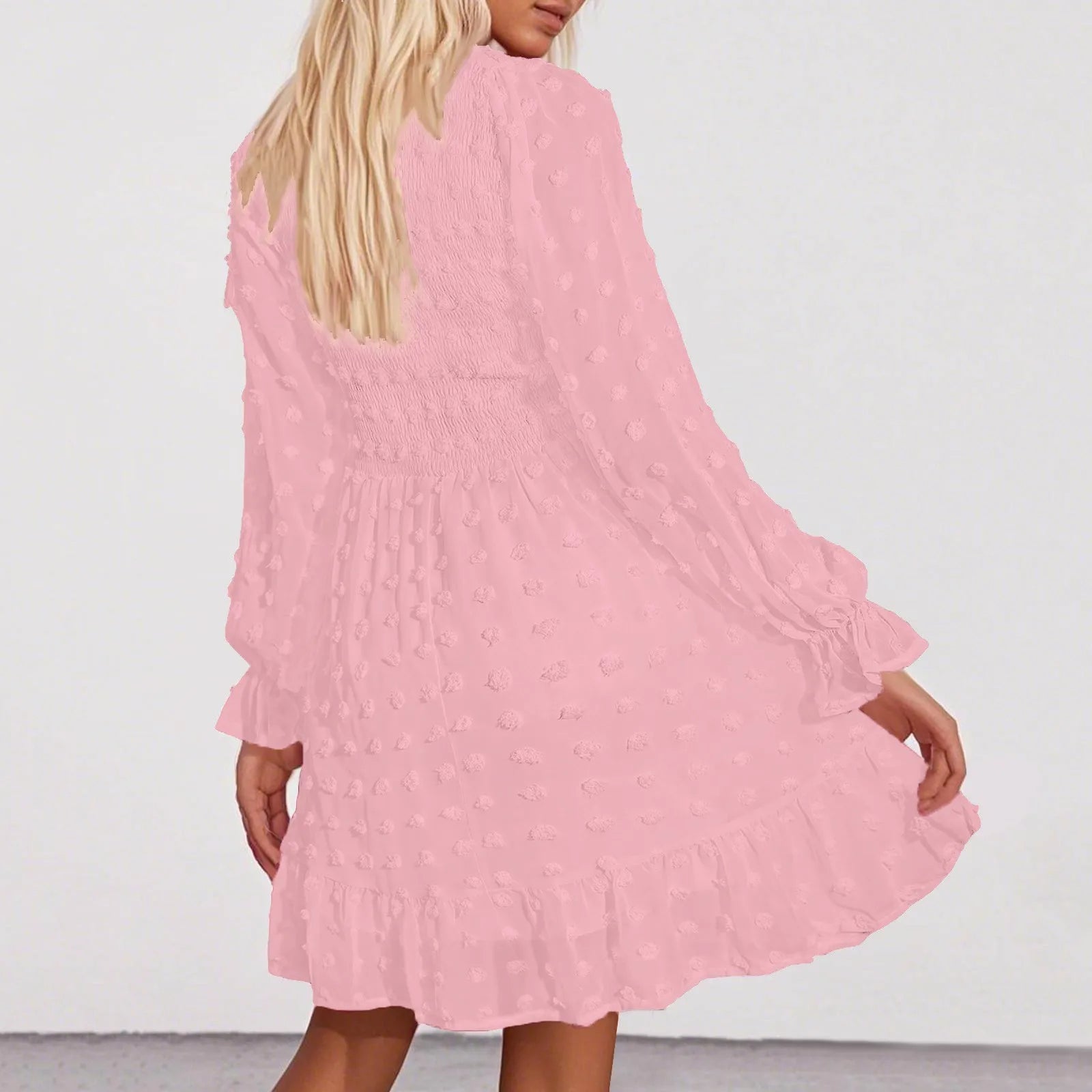 Women's V Neck Casual Vacation Dress - Unisex Vogue