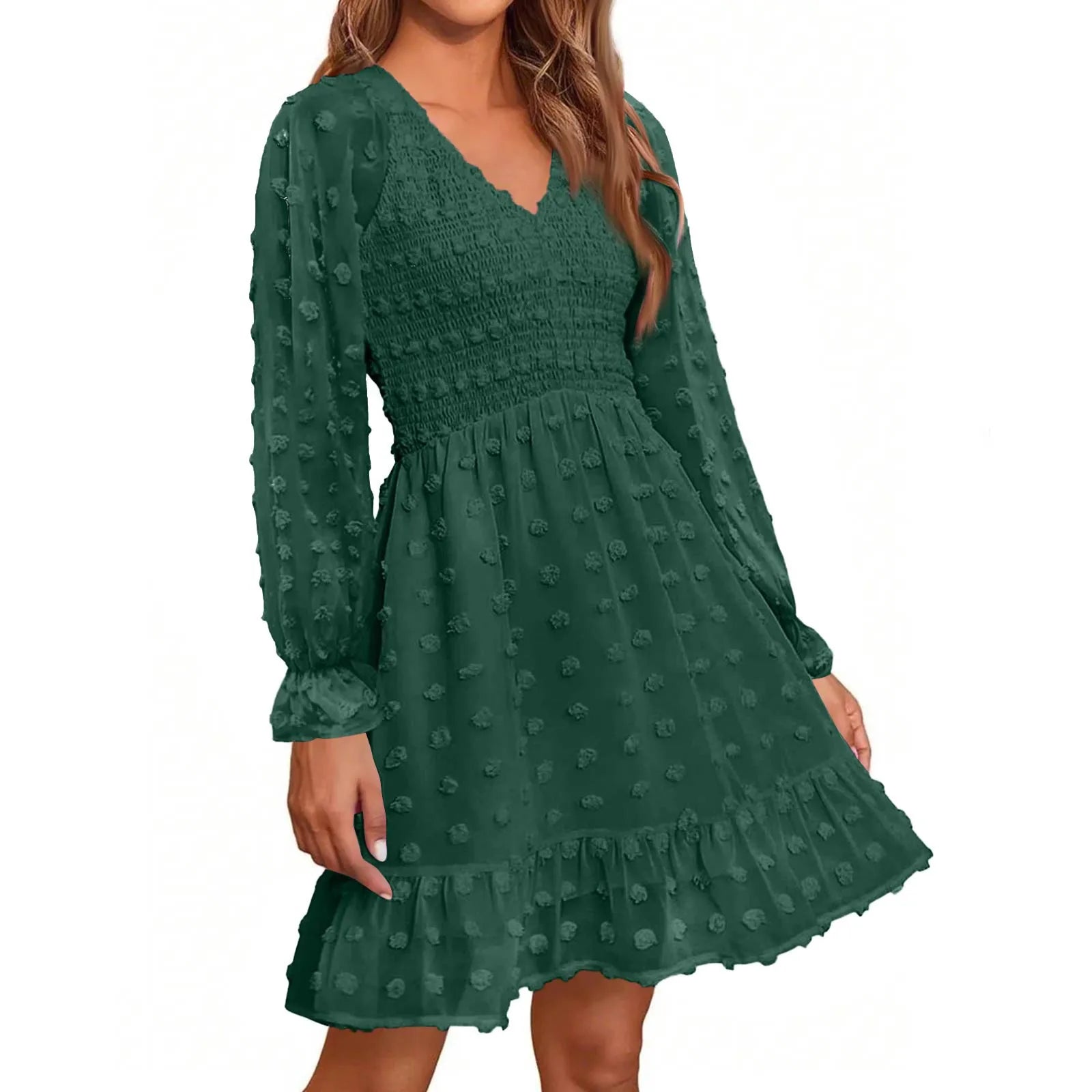 Women's V Neck Casual Vacation Dress - Unisex Vogue