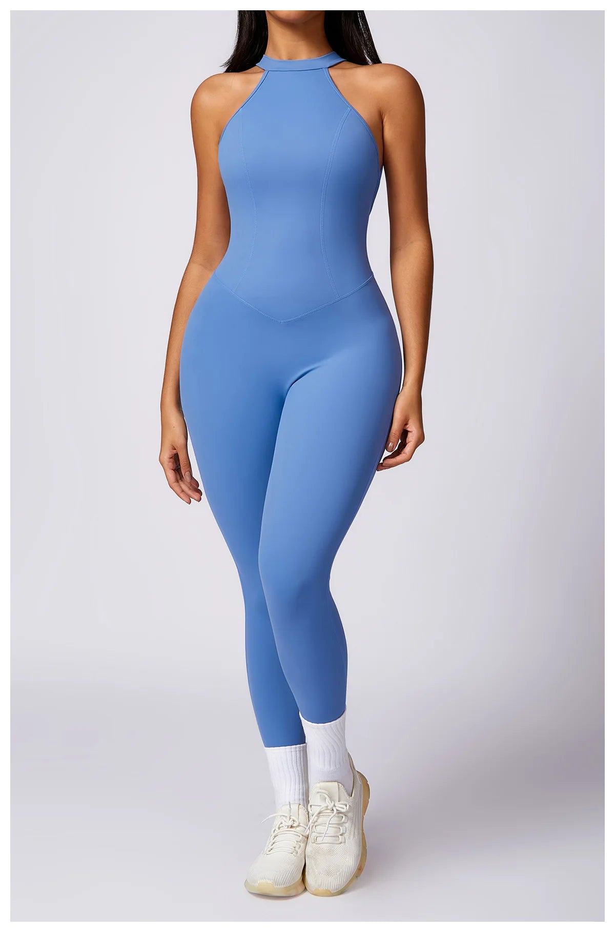Women V Back Jumpsuit - Unisex Vogue
