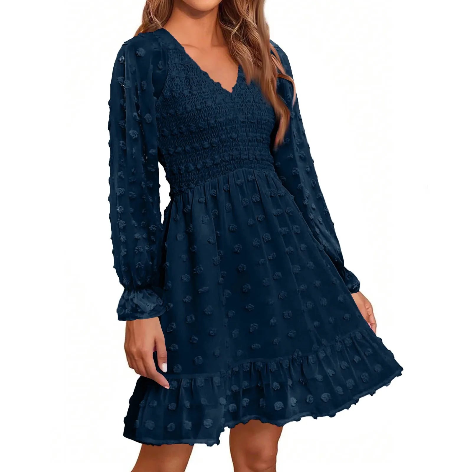 Women's V Neck Casual Vacation Dress - Unisex Vogue