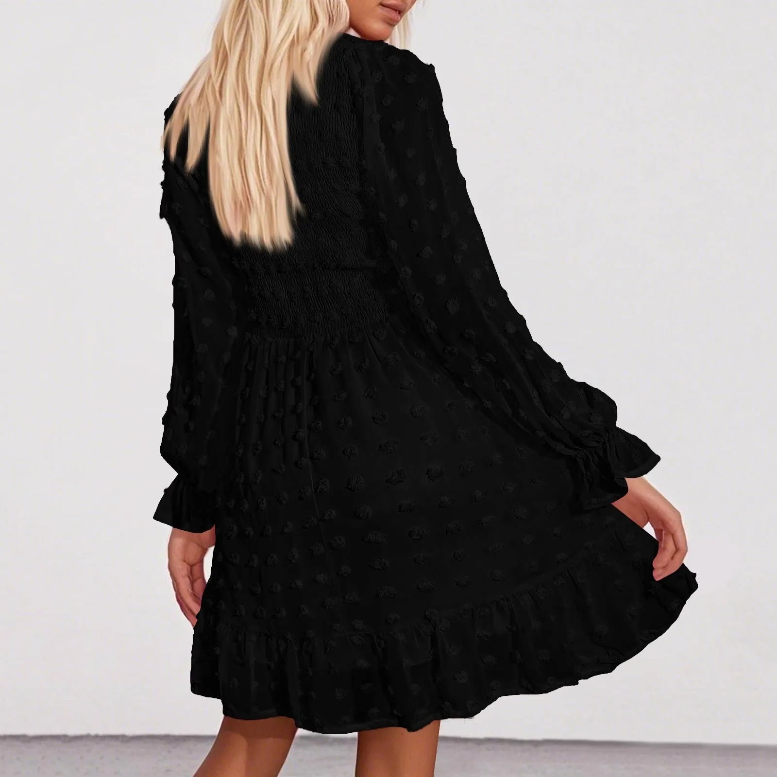 Women's V Neck Casual Vacation Dress - Unisex Vogue