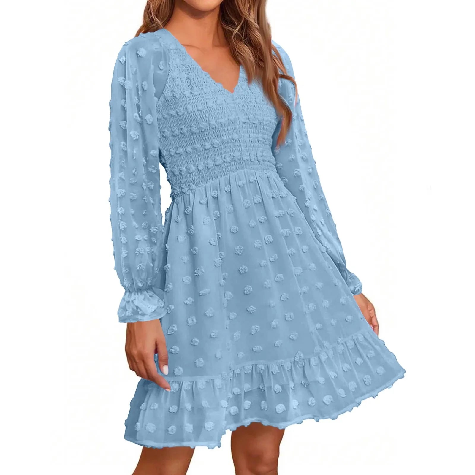 Women's V Neck Casual Vacation Dress - Unisex Vogue