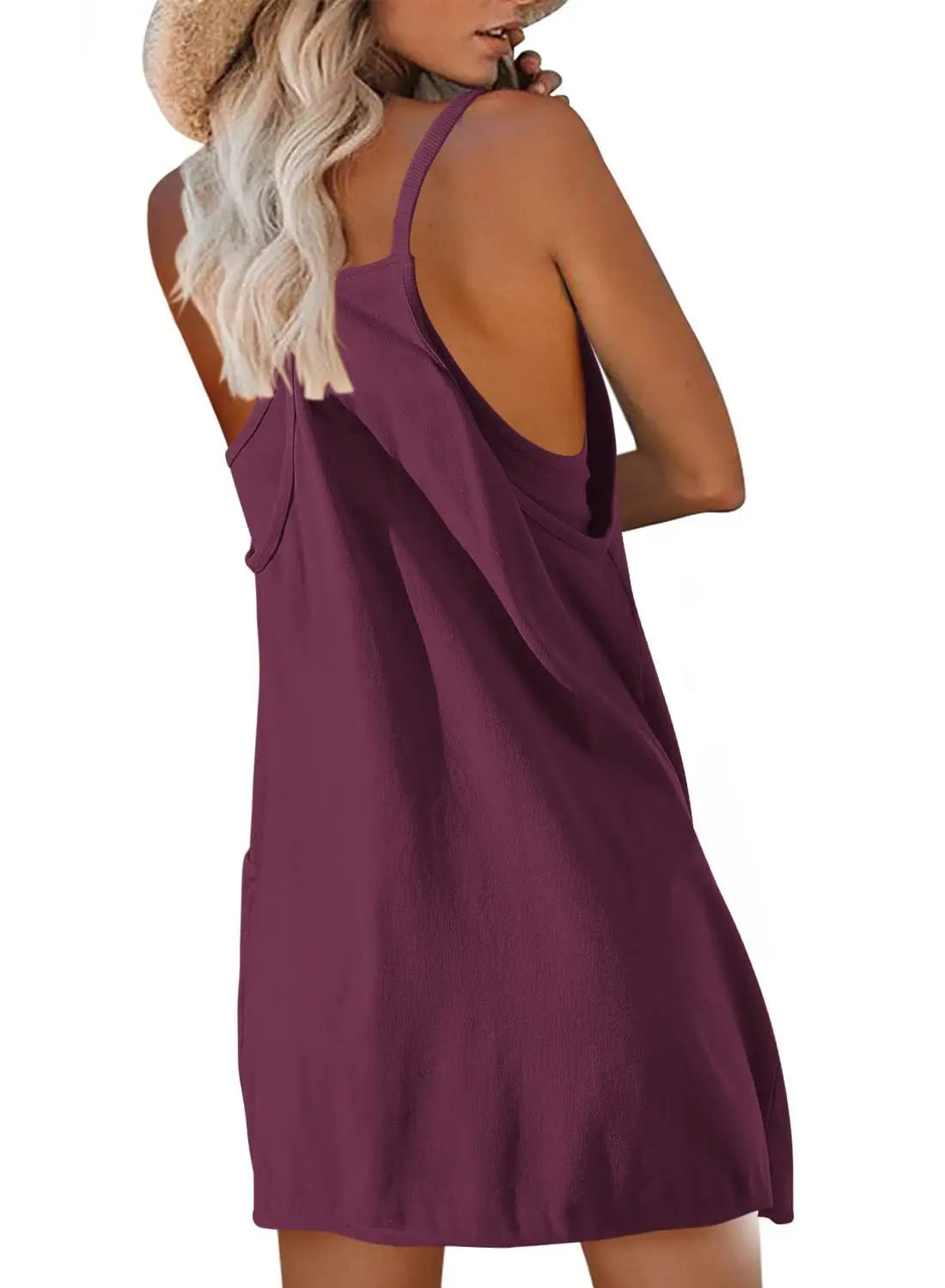 Tanming Women'sSleeveless Mini Dress - Unisex Vogue