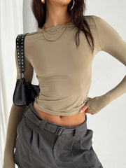 Women Casual Long Sleeve T-Shirts - Unisex Vogue