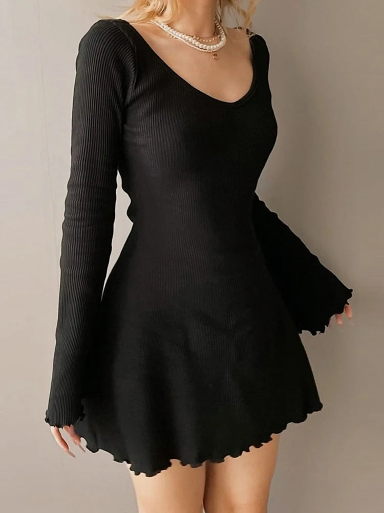 Knitting Elegant Dress For Women - Unisex Vogue