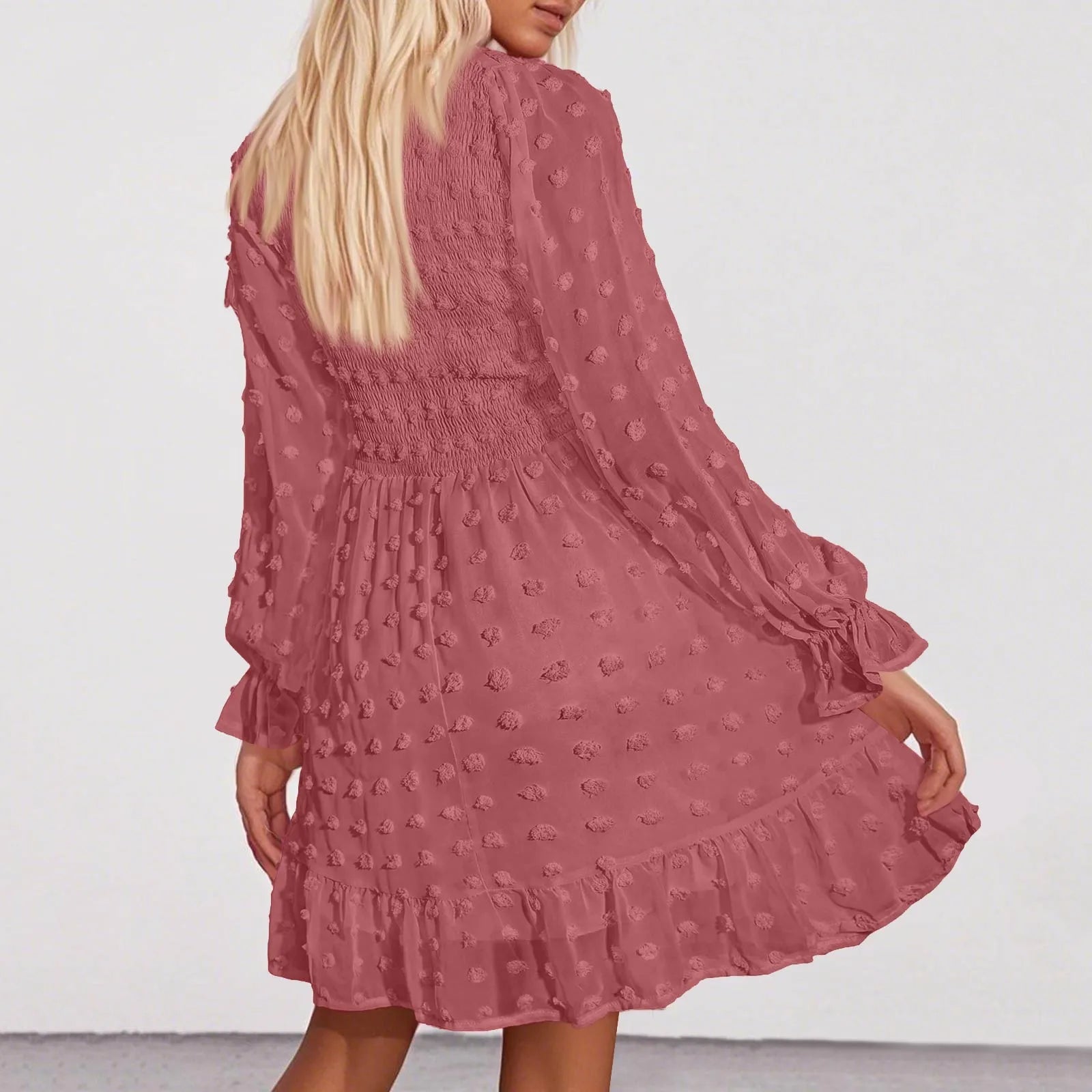 Women's V Neck Casual Vacation Dress - Unisex Vogue