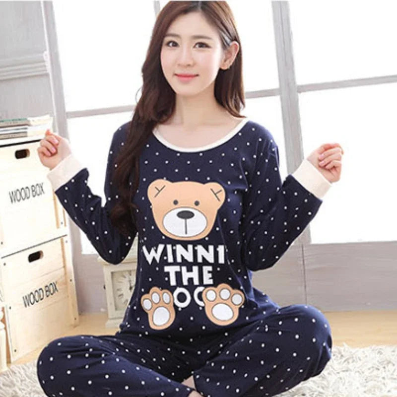 Autumn Thin 2pieces Pyjamas - Unisex Vogue