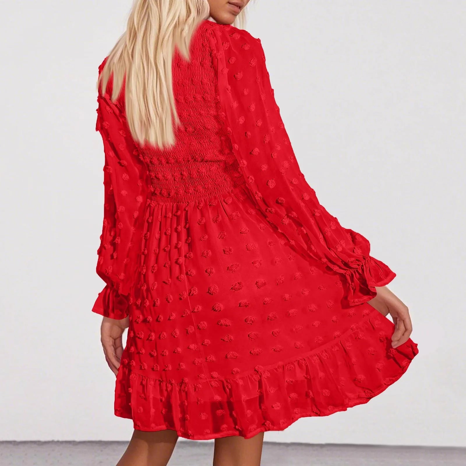 Women's V Neck Casual Vacation Dress - Unisex Vogue