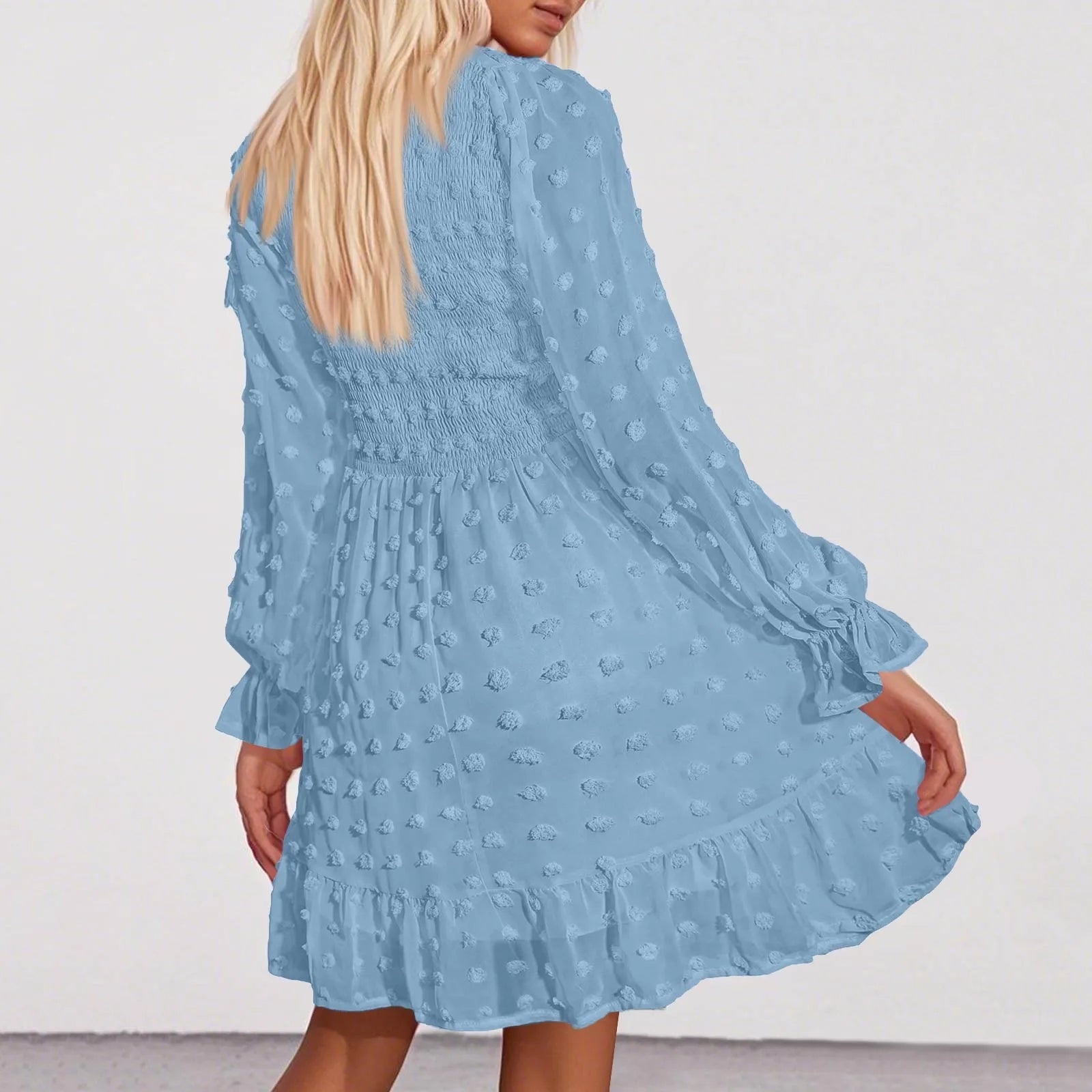 Women's V Neck Casual Vacation Dress - Unisex Vogue