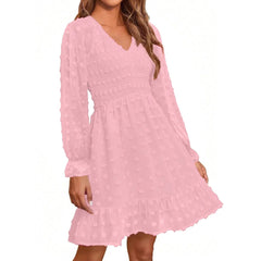 Women's V Neck Casual Vacation Dress - Unisex Vogue