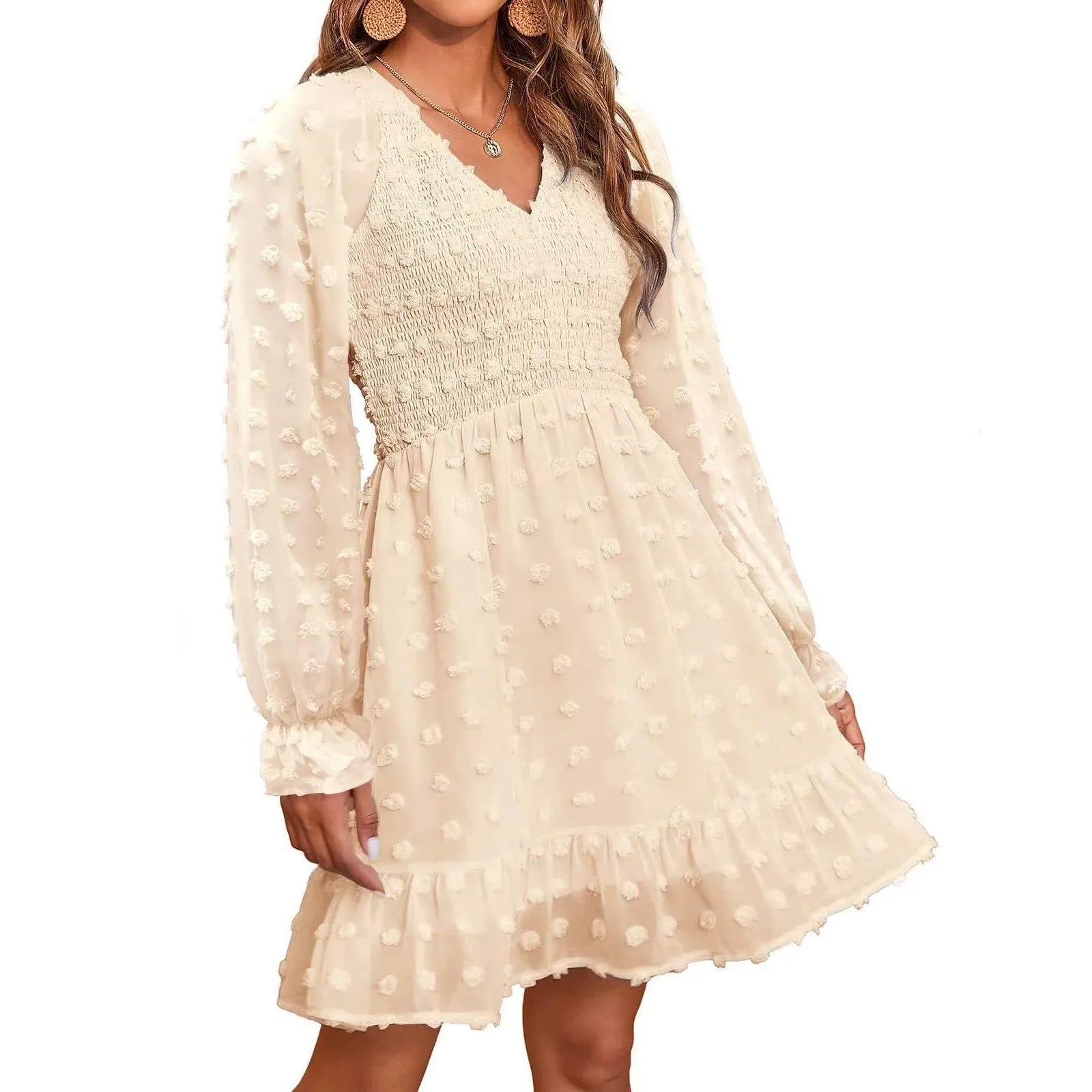Women's V Neck Casual Vacation Dress - Unisex Vogue