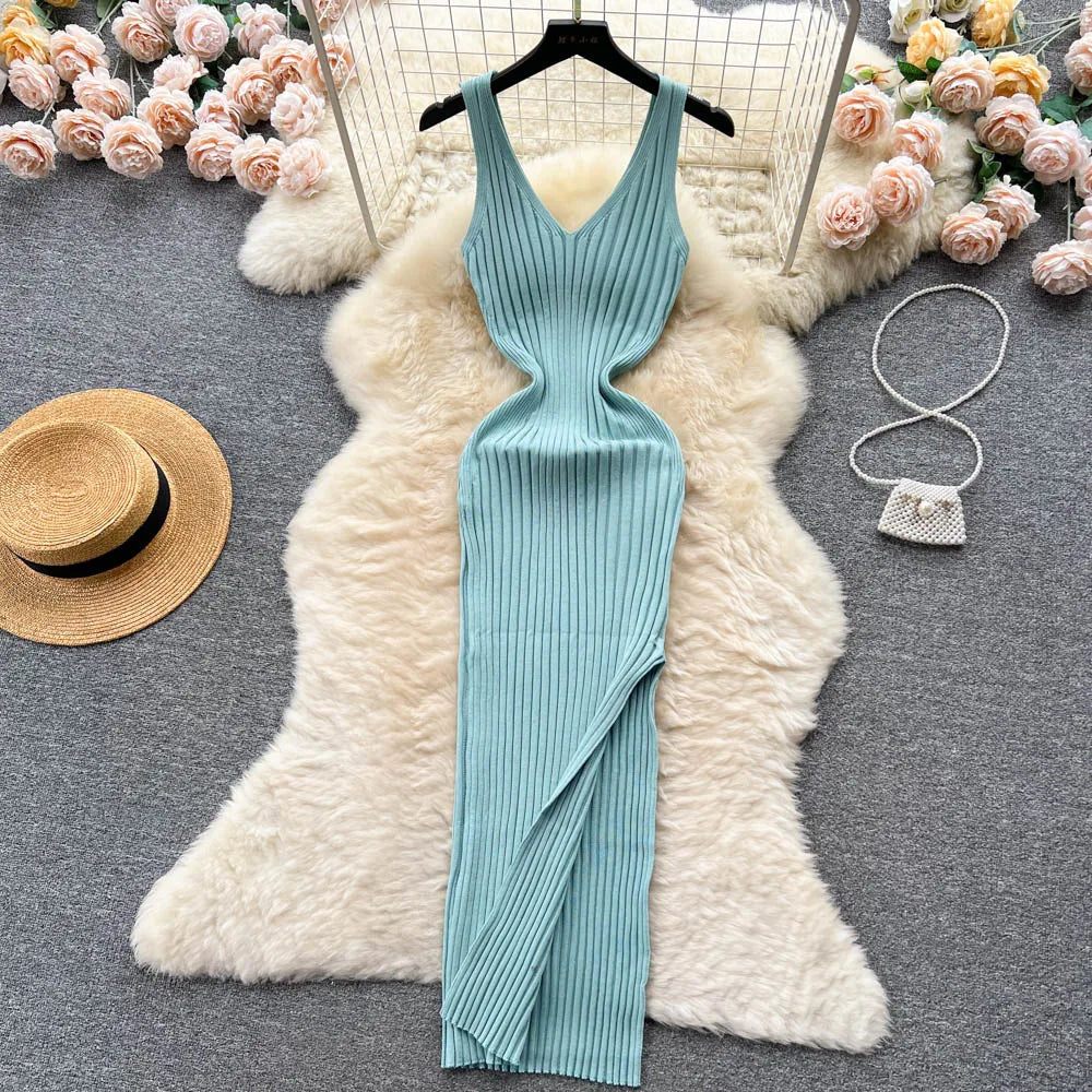Chic Fashion Sexy Knitted Dress - Unisex Vogue