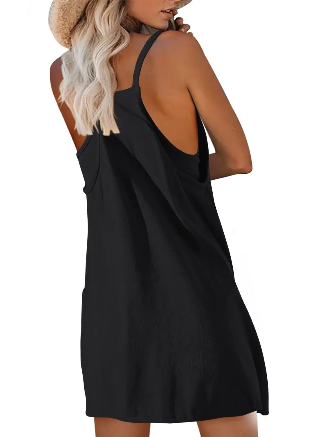 Tanming Women'sSleeveless Mini Dress - Unisex Vogue
