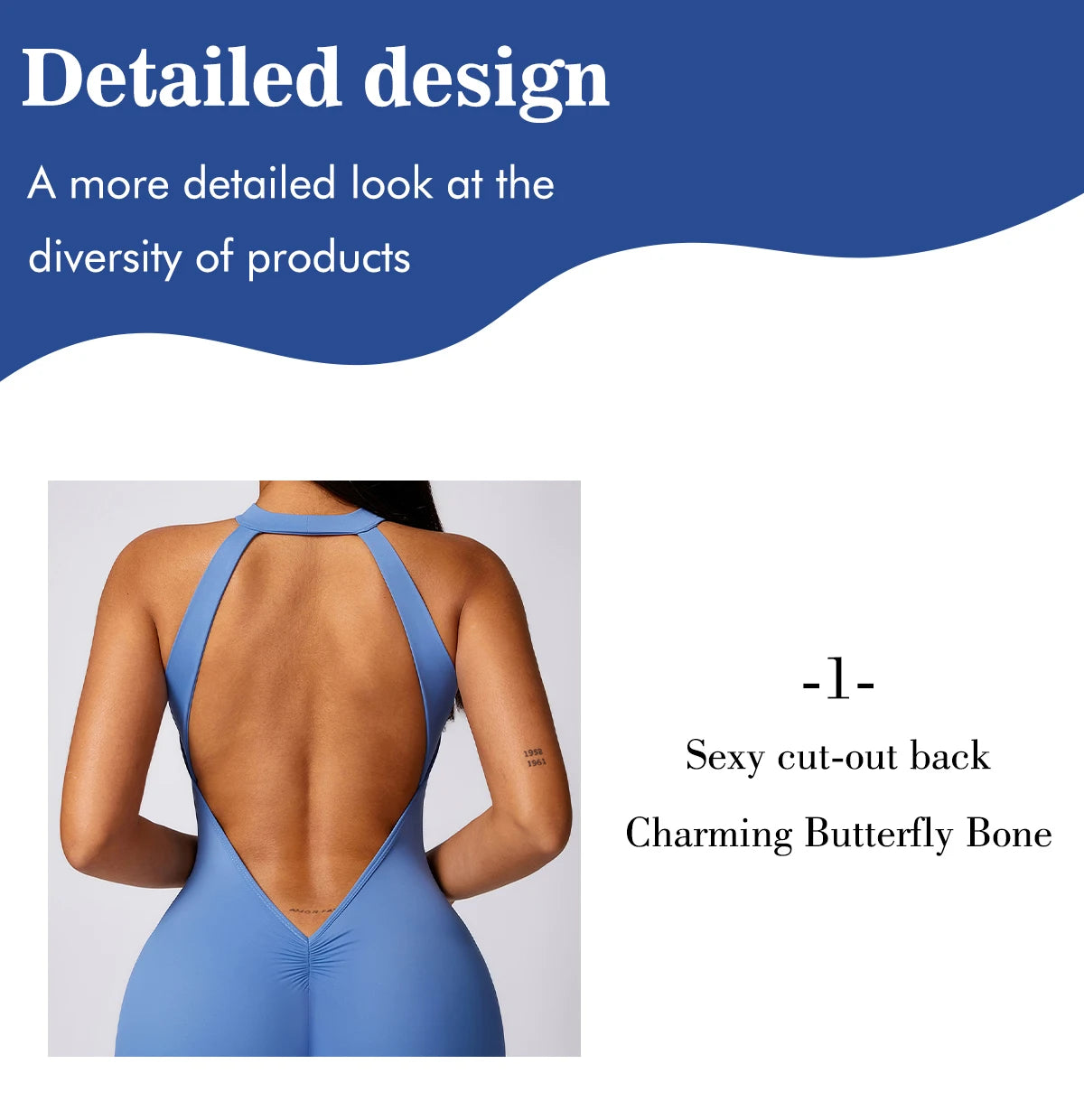 Women V Back Jumpsuit - Unisex Vogue