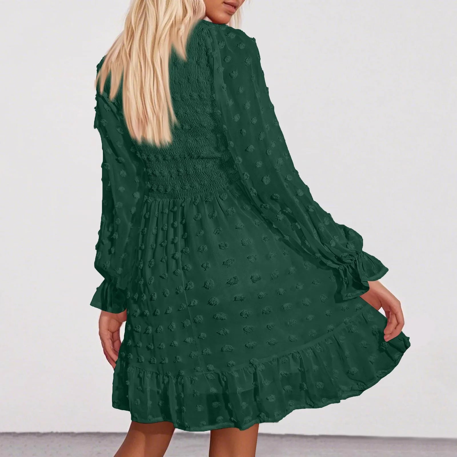 Women's V Neck Casual Vacation Dress - Unisex Vogue