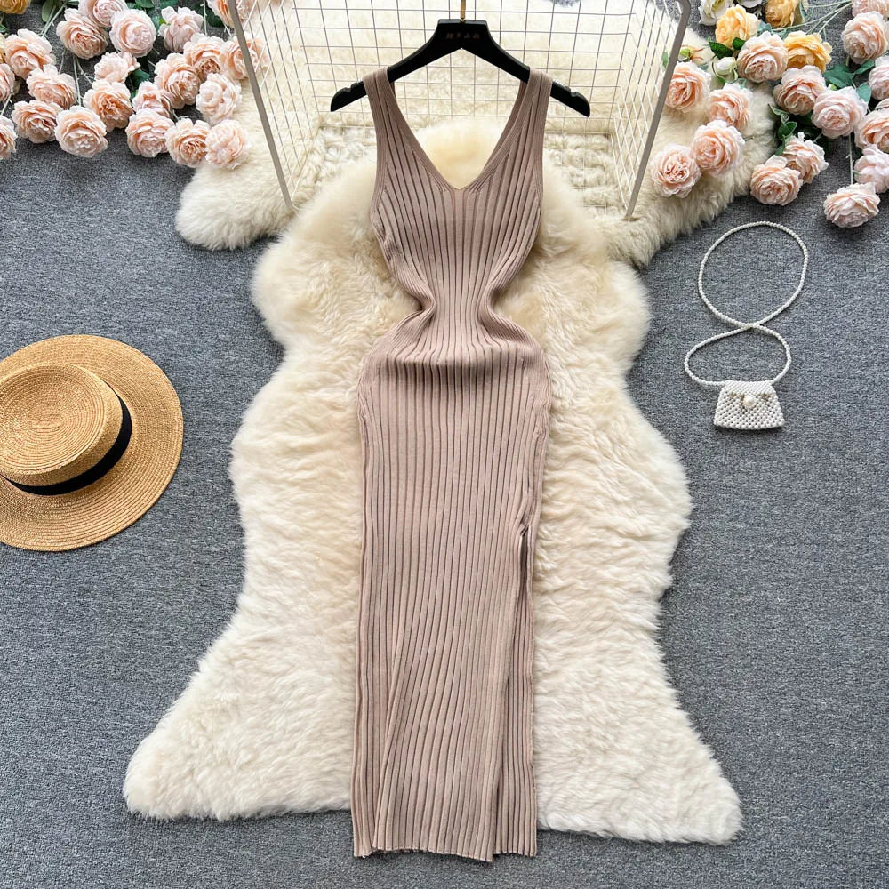 Chic Fashion Sexy Knitted Dress - Unisex Vogue