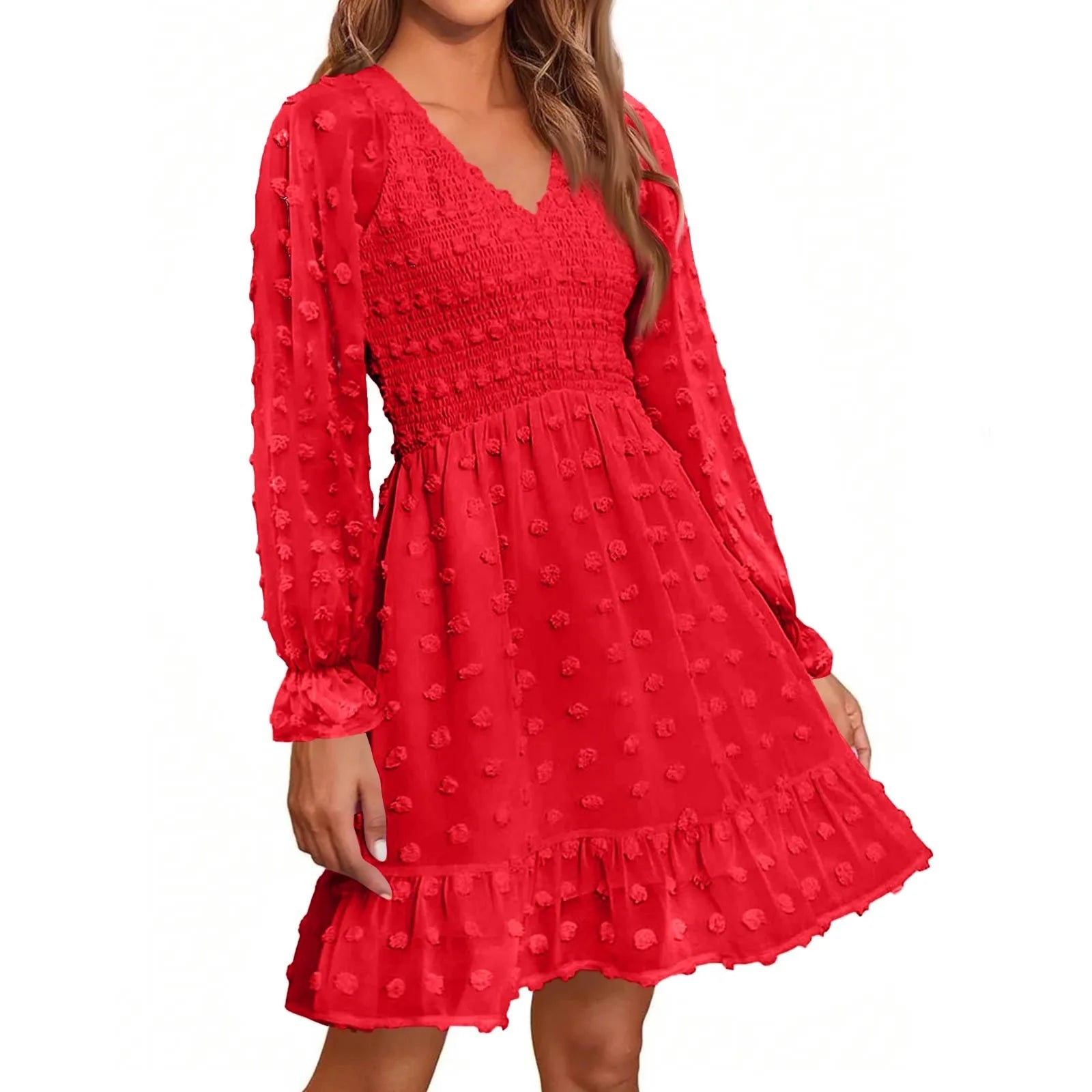 Women's V Neck Casual Vacation Dress - Unisex Vogue